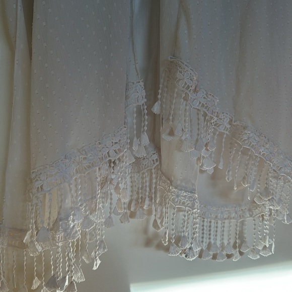 White Semi-Sheer Swimsuit Coverup - Picture 2 of 3